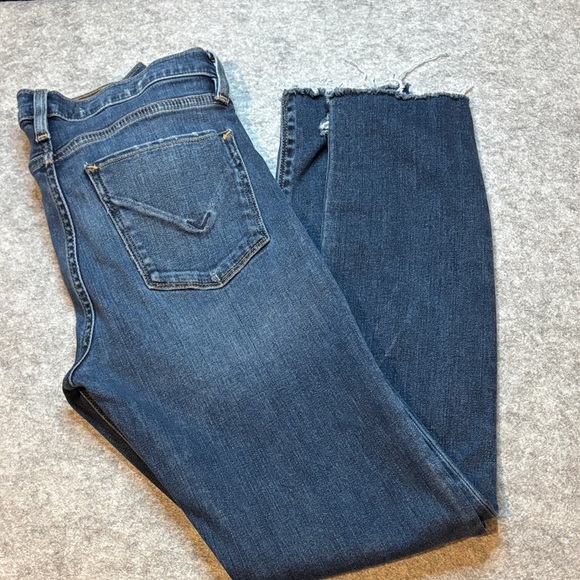 💥 Hudson Nico Skinny Jeans • Size 26 • Medium-Dark Wash w/Frayed Hem 💥 - Picture 6 of 13
